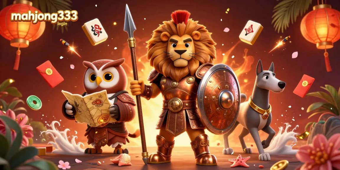 Engage in thrilling gameplay at mahjong333 login with a vibrant 3D casino scene filled with exhilarating elements.