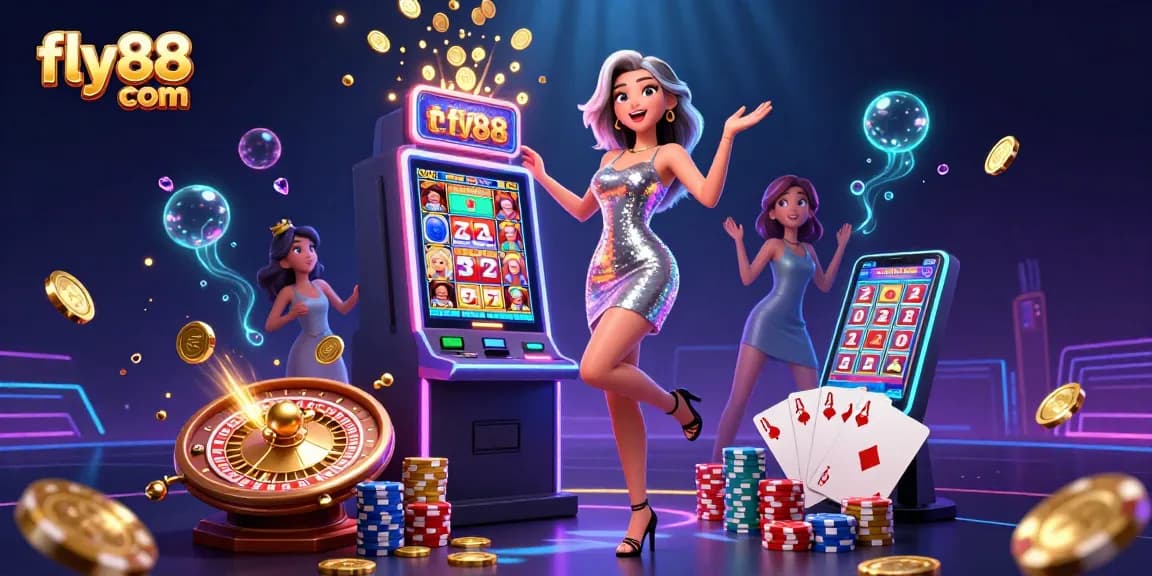 Win big at fly88 com with exhilarating slot machines and casino games showcasing radiant graphics.