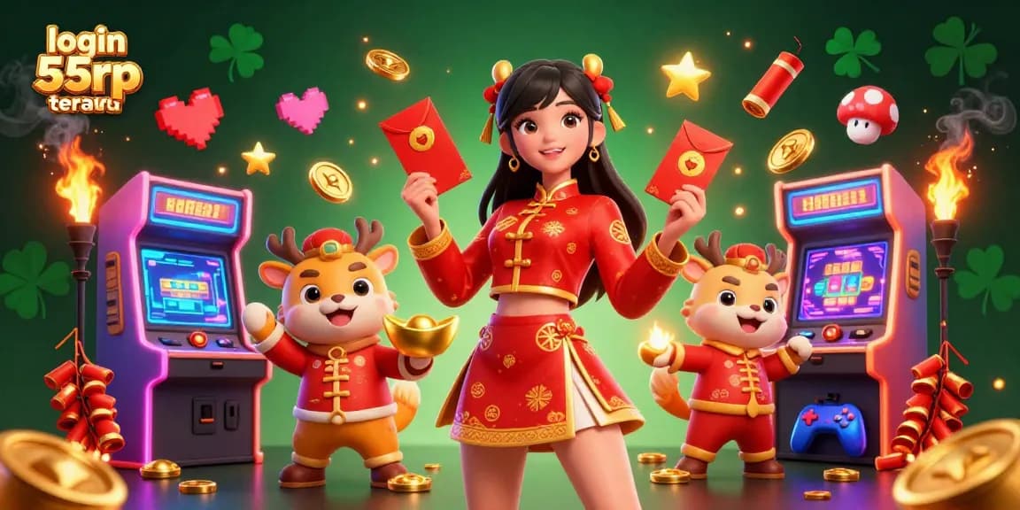 Engage in the thrilling atmosphere of login 55rp terbaru with vibrant characters and dynamic casino games.