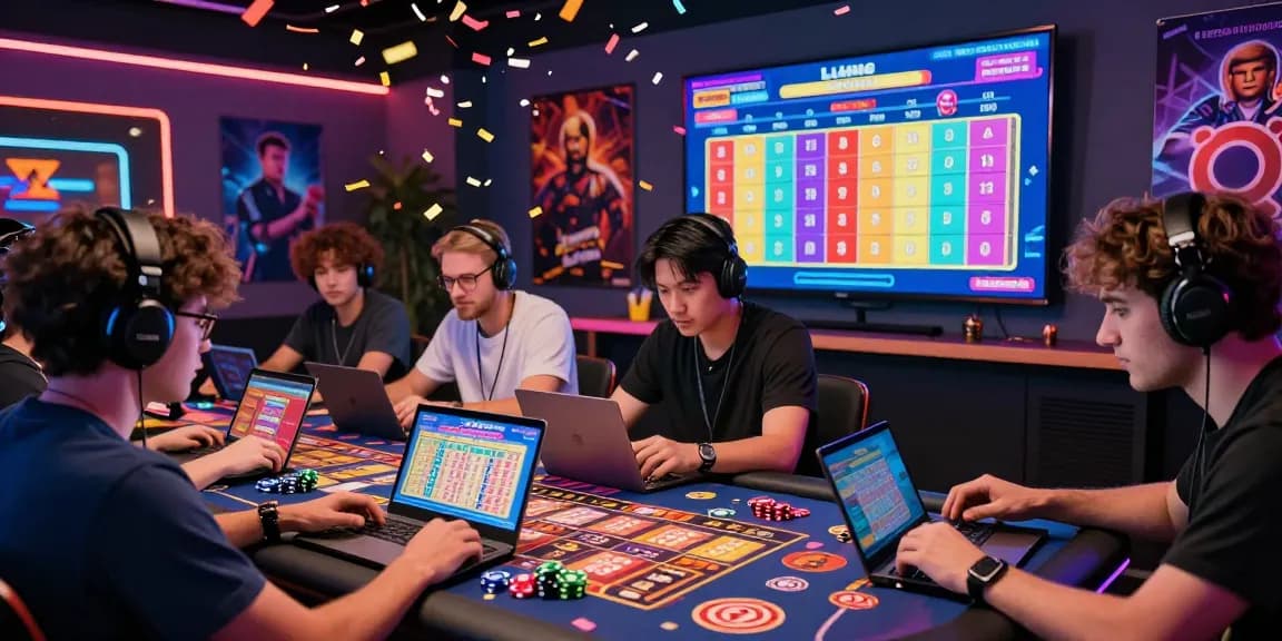 Levistoto online lottery players celebrating big wins in a vibrant gaming environment filled with excitement.