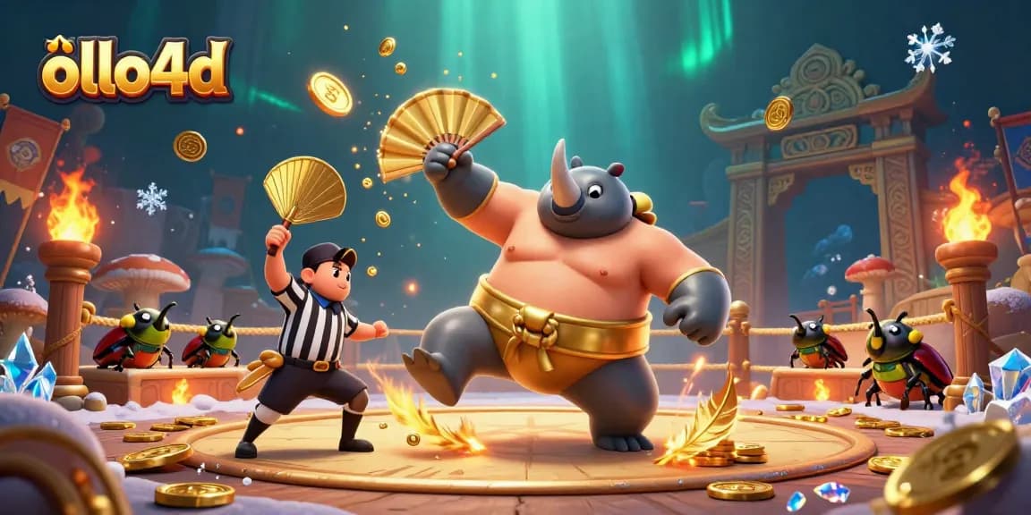 Experience thrilling gaming with ollo4d, featuring dynamic characters in an energetic casino scene.