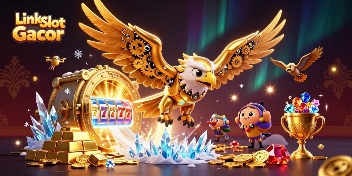 Experience the thrill of winning with Link Slot Gacor and dynamic 3D casino imagery!