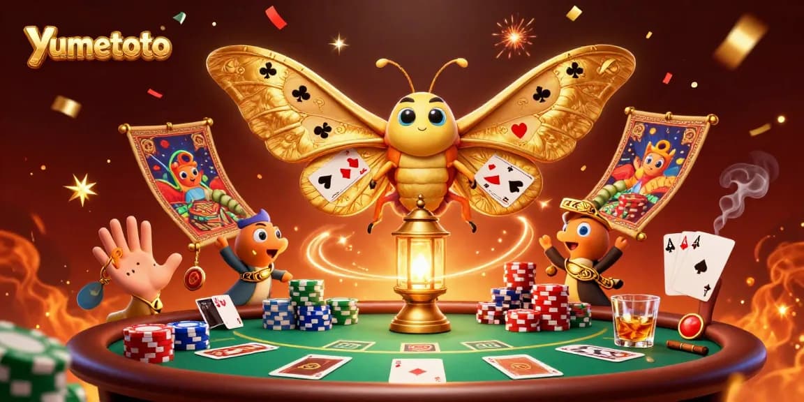 Experience thrilling chances to win with yumetoto's vibrant casino scene featuring lively poker elements.