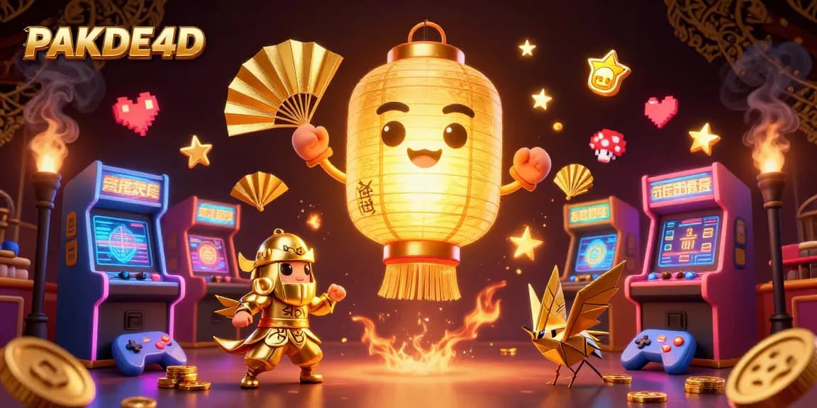 Experience the thrill of playing PAKDE4D, where a golden lantern spirit illuminates the night market casino.