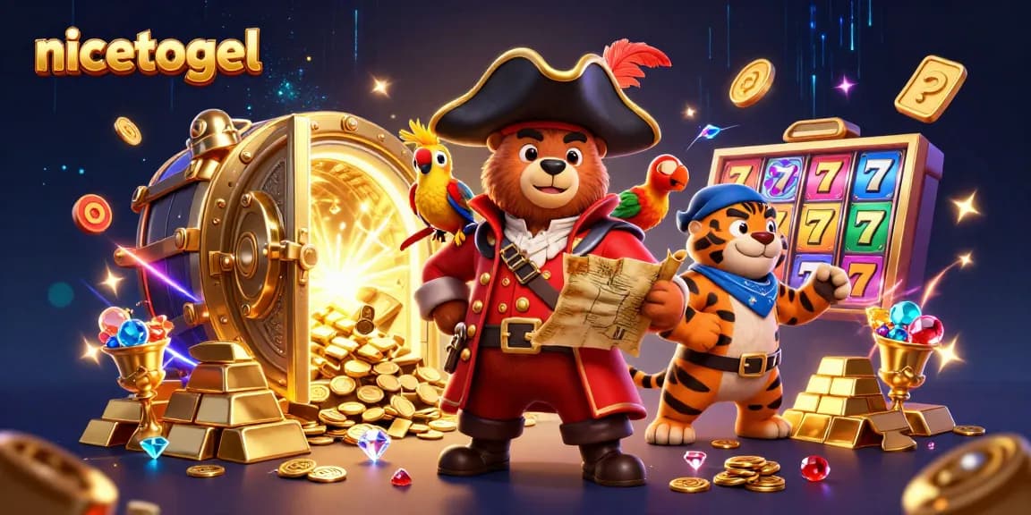 Participate in exciting slot games at nicetogel, featuring dynamic treasures and vibrant characters.