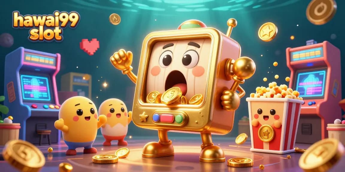 Spin the hawai99 slot jackpot as golden coins burst forth from the winning machine!