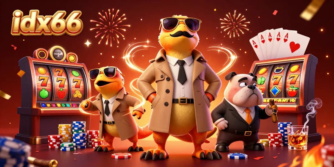 Rasakan keseruan bermain slot di idx66 dengan raptor lucu memasuki lounge VIP.