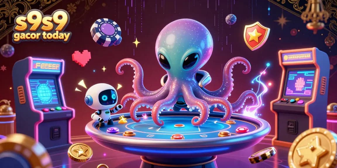 Experience thrilling gameplay with S9S9 gacor today at a vibrant holographic poker table.