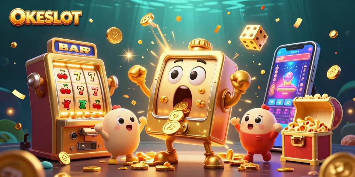 Menangkan jackpot dengan OKESLOT, mesin slot emas beraksi dan emas berhamburan.