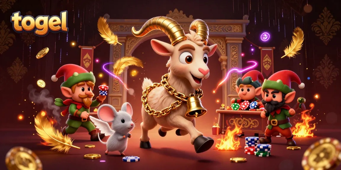 Experience the thrill of togel with Krampus in a spooky casino scene full of animated action.
