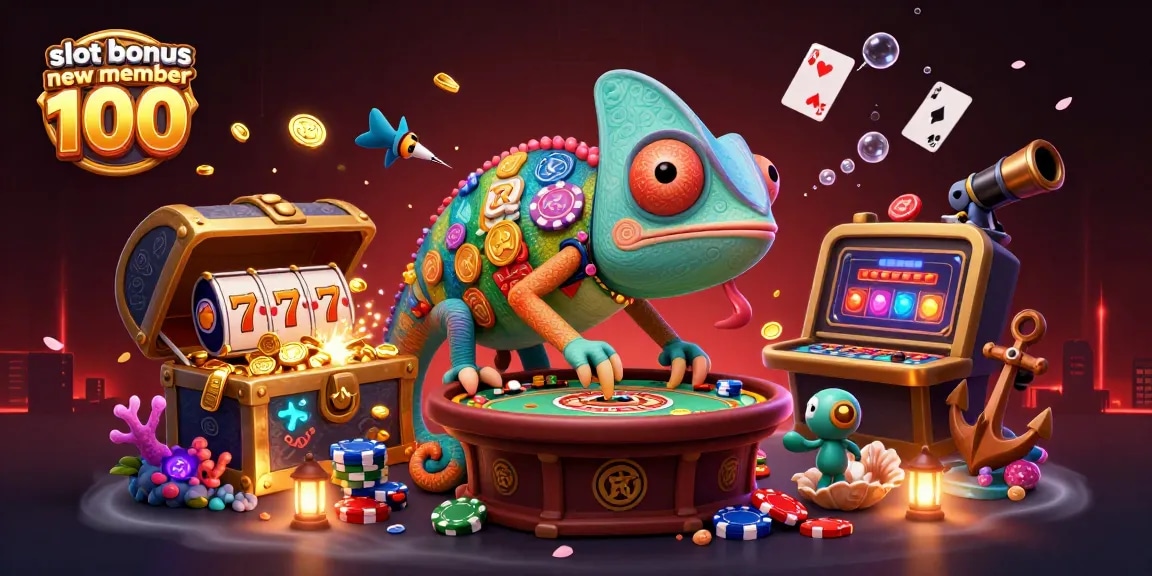 Engage with slot bonus new member 100 to win exciting rewards in a vibrant casino atmosphere.