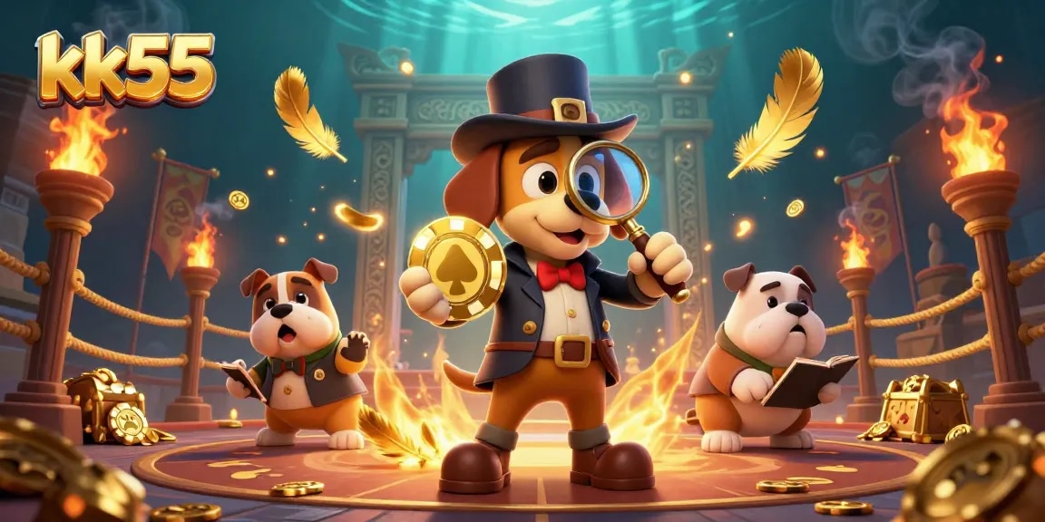 Engage with kk55 as a detective finds poker chip clues amidst thrilling casino elements.