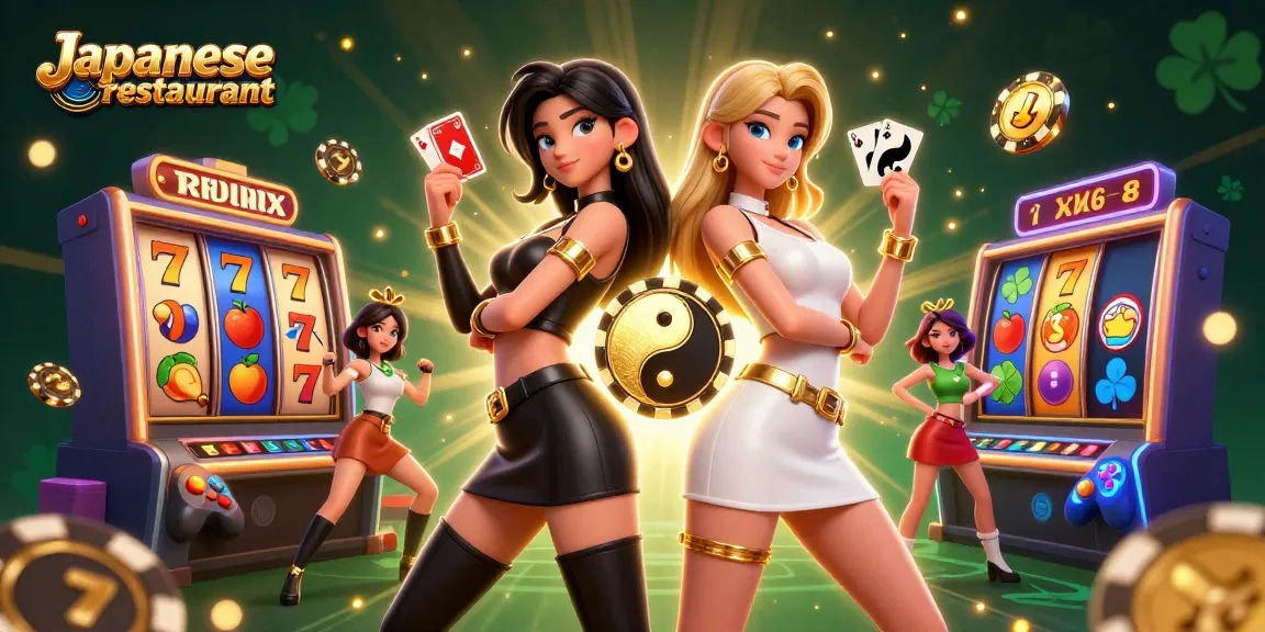 Engage in thrilling gameplay at a Japanese restaurant-themed casino with winning strategies and slot action.