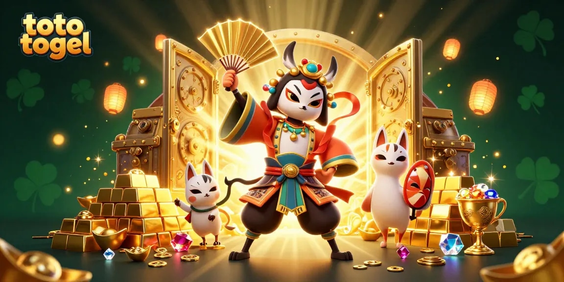 Experience the thrill of toto togel with exciting characters and dazzling treasures in a vibrant casino setting.