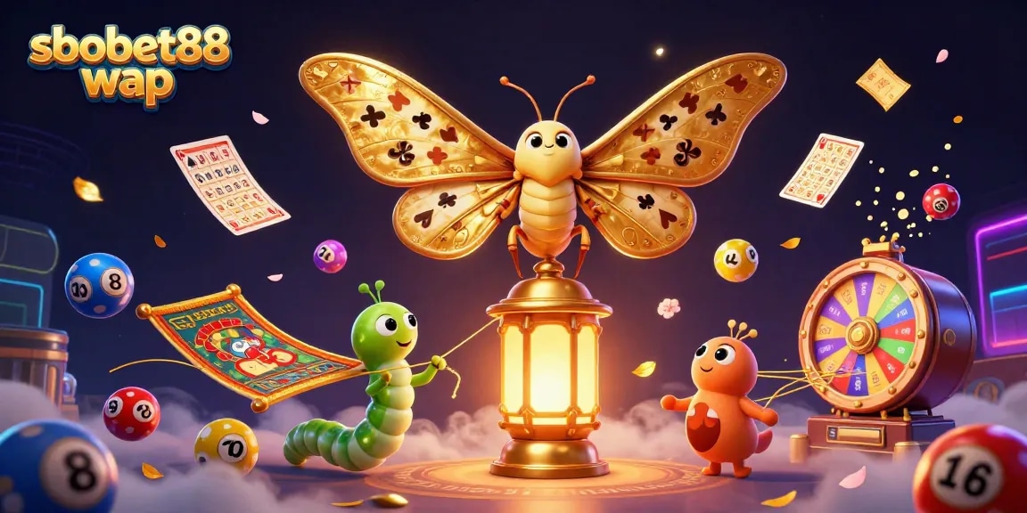 Experience vibrant online gaming with sbobet88 wap in a dazzling 3D casino art.