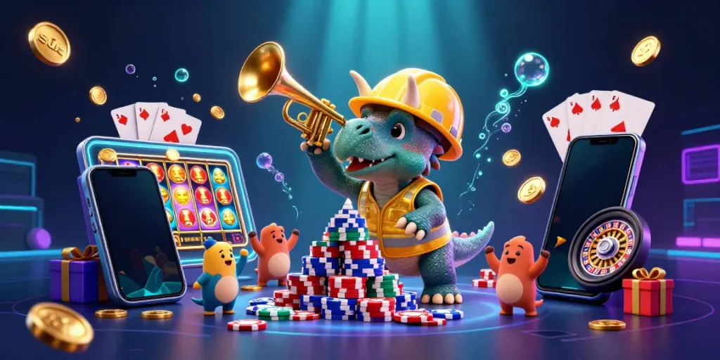 Engaging sun-themed scene showcasing dynamic characters building a playful gaming environment.