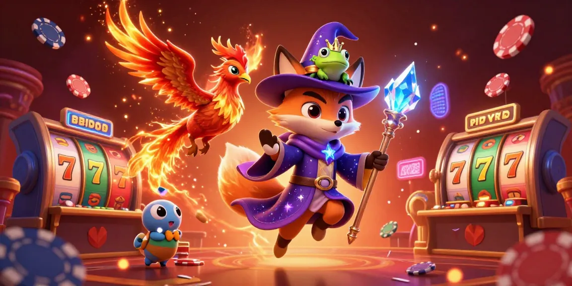 Experience excitement with 13butsu as the wizard fox and phoenix illuminate the casino realm.