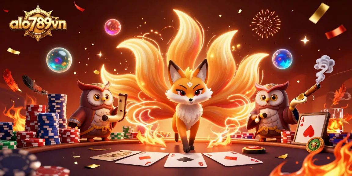 Engage in the thrill of cockfighting with ALO789VN's vibrant 3D illustration featuring dynamic characters.