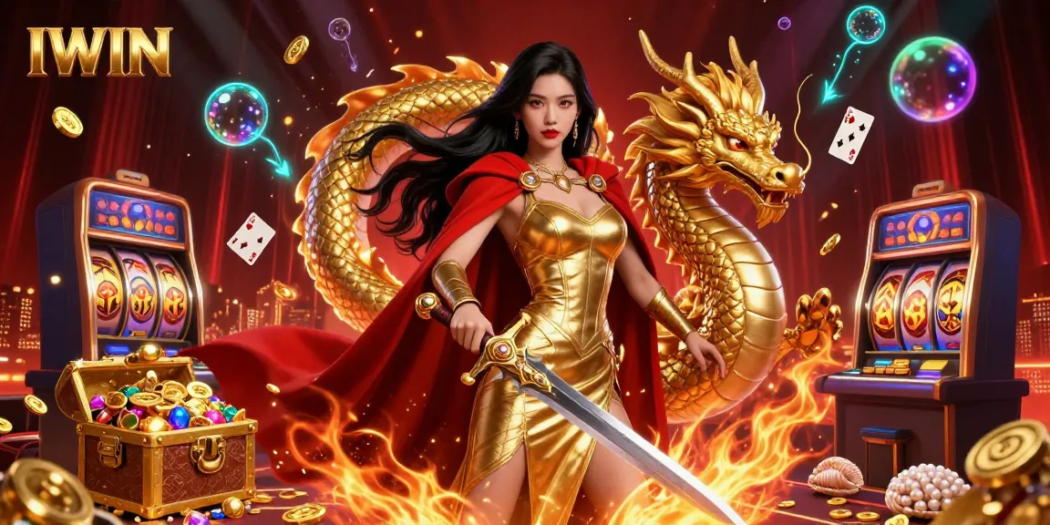 IWIN offers a rich gaming experience with thrilling games like slots and treasure chests overflowing with gold.