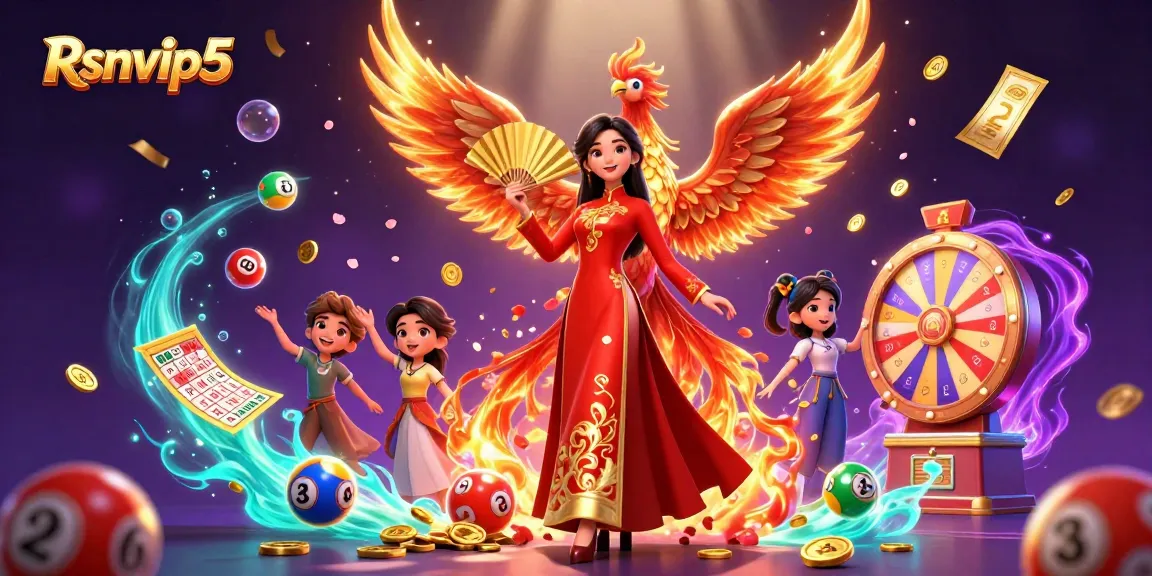 Terlibatlah dengan suasana lotere Rsnvip5 yang dinamis, menampilkan wanita 3D yang bersemangat dalam pakaian tradisional.