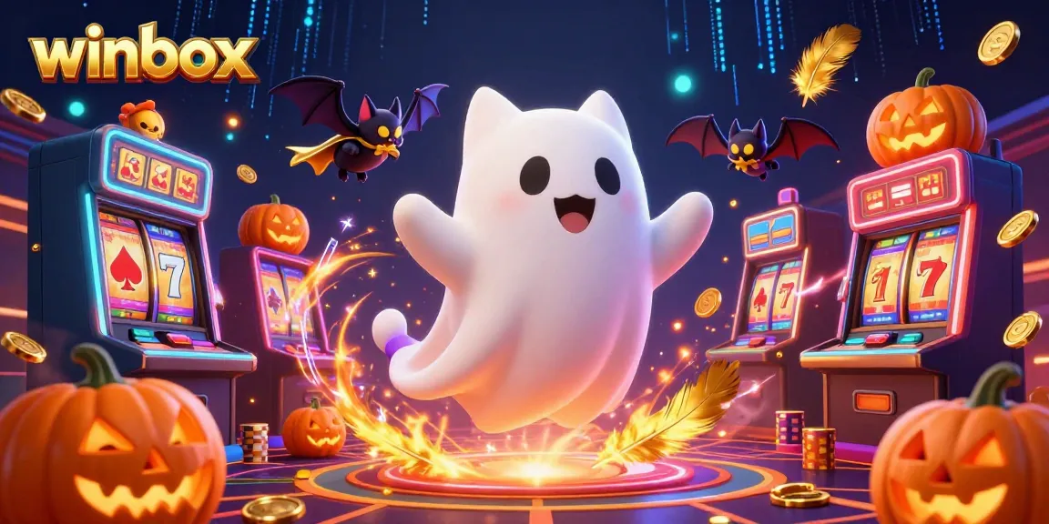 Winbox showcases thrilling lottery action with lively characters in a vibrant casino backdrop.