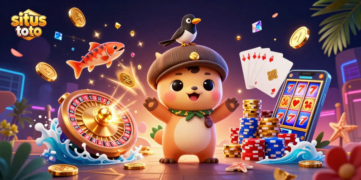 Menang di situs toto dengan keseruan permainan visual penuh koin dan harta karun.