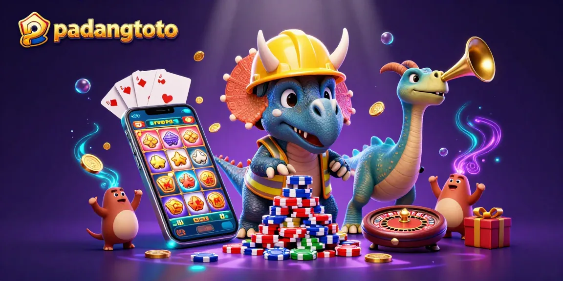 padangtoto membangun piramid chip poker dalam ilustrasi kasino yang meriah