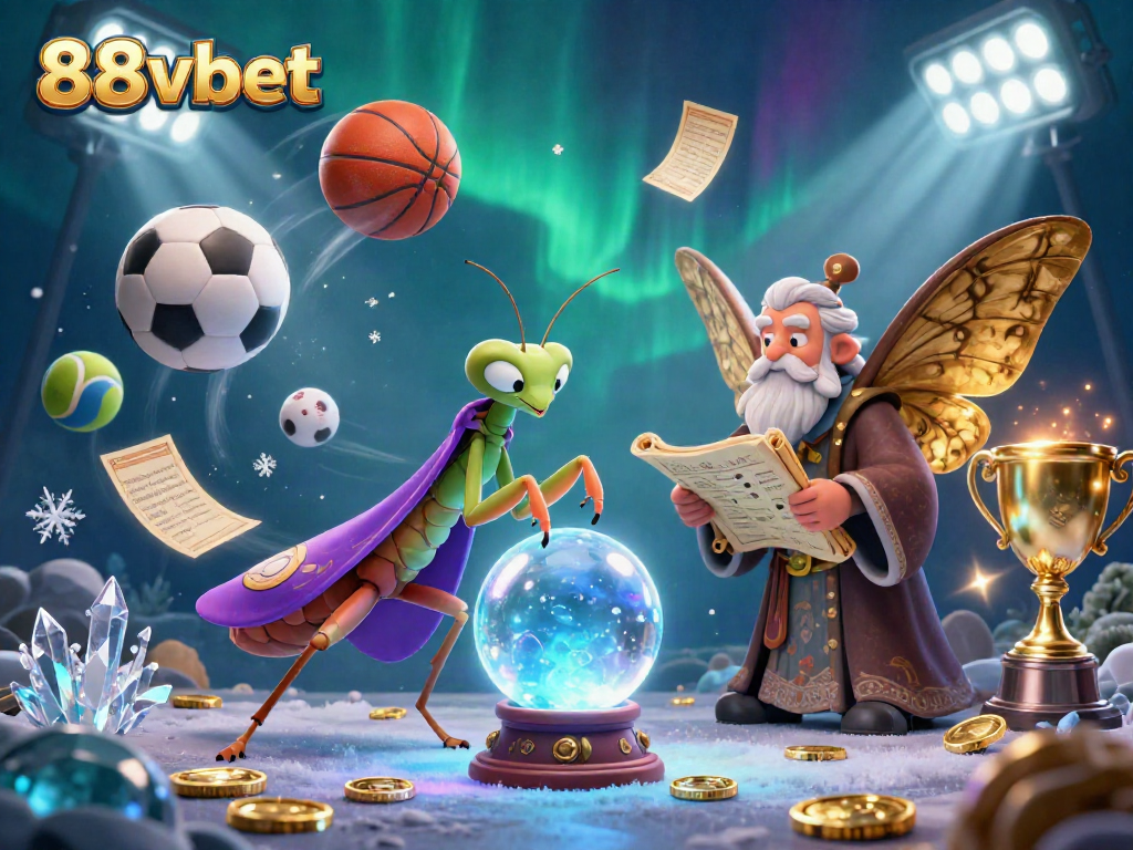 Experience the enchanting world of 88vbet with dynamic sports betting elements and mystical characters.