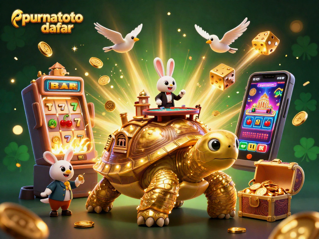 Mendaftar di purnatoto daftar sambil menikmati suasana kasino virtual dengan tortoise emas dan dealer kelinci.