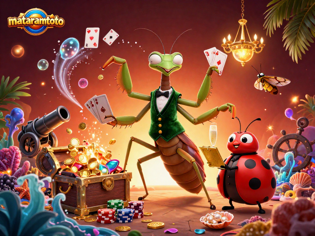 Mataramtoto menghadirkan keseruan dengan mantis raksasa dan ladybug di kasino digital, meriah!