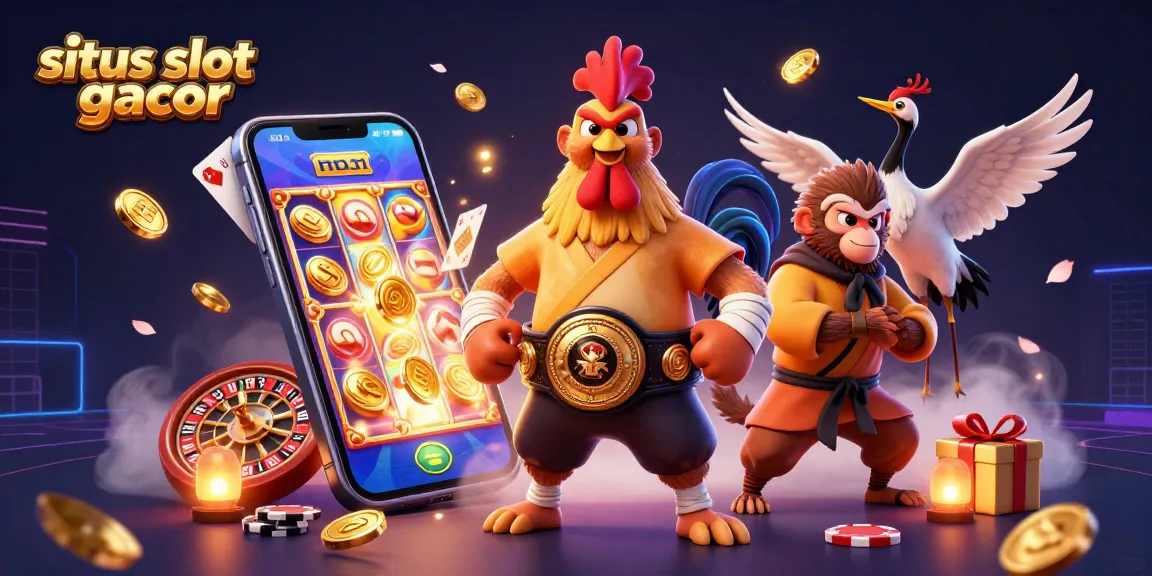 Menangkan permainan di situs slot gacor dengan ilustrasi 3D kartun kuno yang kaya dengan elemen kasino dan karakter aksi.