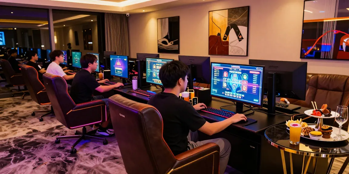 Pengalaman bermain LUXURY777 di lounge permainan mewah dengan desain modern dan suasana yang menarik.