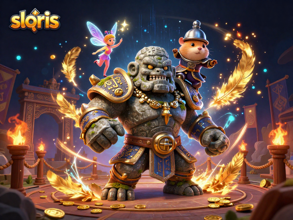 Experience the magic of slot qris with vibrant characters and dynamic casino elements.