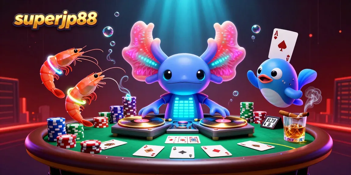 Engage with exciting games at superjp88 featuring vibrant underwater casino characters and dynamic gambling elements.