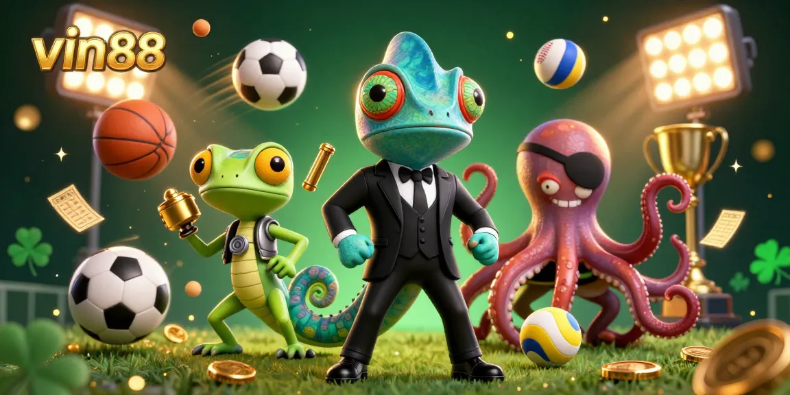 Bet on vin88 with engaging colorful characters highlighting thrilling online gaming.