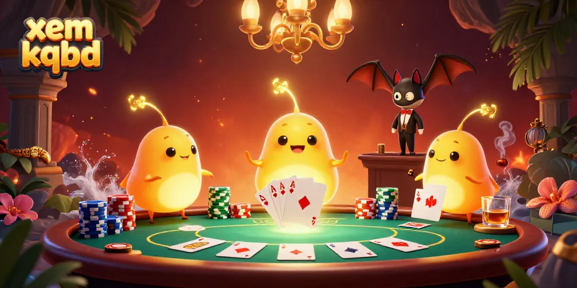 Experience xem kqbd live with glowing characters illuminating a vibrant cave casino atmosphere.