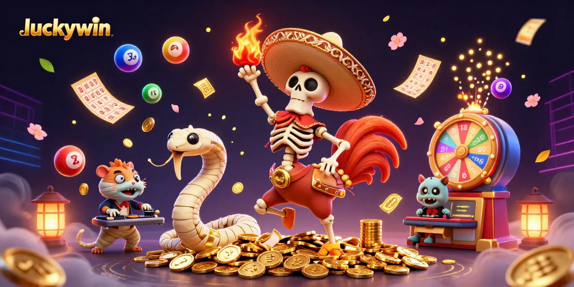Engage in thrilling gaming with luckywin's vibrant casino scene featuring dynamic characters