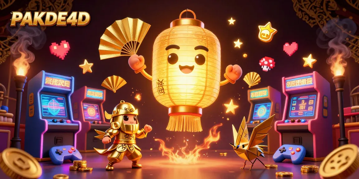 Experience the thrill of playing PAKDE4D, where a golden lantern spirit illuminates the night market casino.