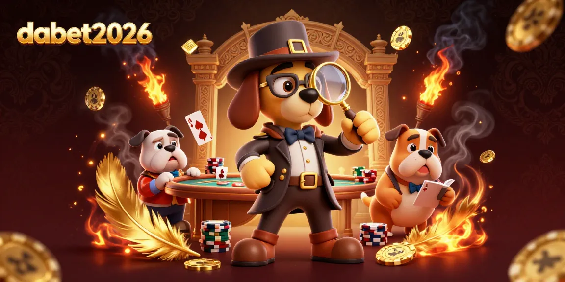 Bet big with dabet2026 as a detective dog duo explores poker clues and treasures.