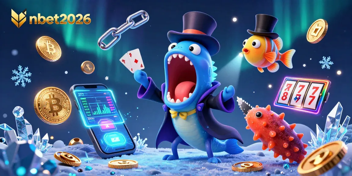 Engage in nbet2026's thrilling deep-sea casino magic act featuring vivid characters and crypto elements.